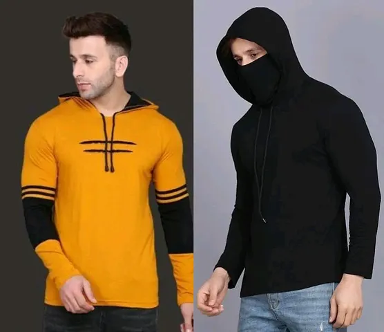 Reliable Solid Hooded Tees For Men