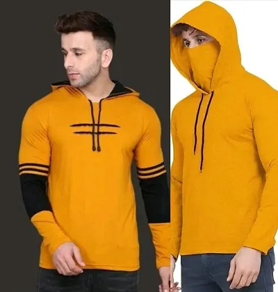 Reliable Solid Hooded Tees For Men