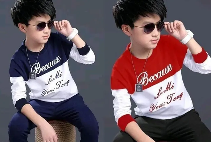 Stylish Solid Tees For Boys