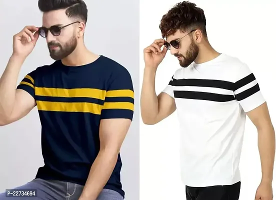 Reliable Cotton Solid Round Neck Tees For Men