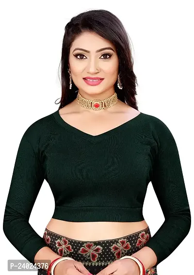 Leafbird Kuku Hosiery Dot Design Half Sleeves Saree Blouse for Women|  Buttoned Winter top|Winter wear for Adult Girls/Women (Carrot-Cream) :  Amazon.in: Fashion