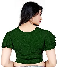 Lady Bloom Ruffer Women's Stretchable Blouse with Sleeves - Stylish and Comfortable Top for Casual and Formal Looks-thumb2