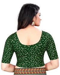 Womans Readymade Stretchable Foil Printed Blouse-thumb1