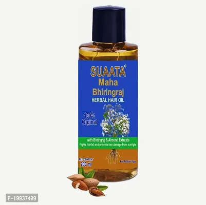 Maha Bhringraj Herbal Hair Oil Product Name SUAATA  200ml PACK OF 1#