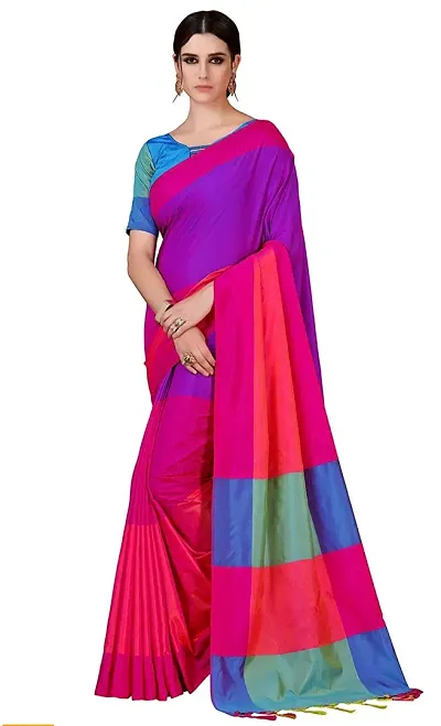 Women Beautiful Silk Saree with Blouse piece