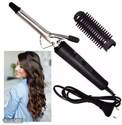 471 Professional Hair Curler Iron Rod Brush Styler with Machine Stick and Roller for Women , Black-thumb0