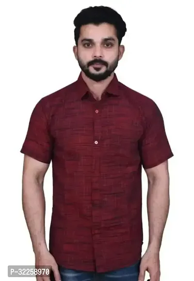 Stylish Cotton Blend Casual Shirt for Men-thumb0