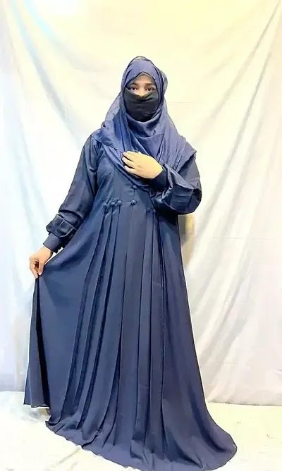 Fancy Cotton Blend Abaya Burqa For Women