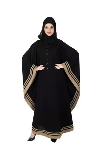 Fancy Cotton Blend Abaya Burqa For Women