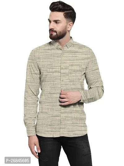 Stylish Cotton Blend Solid Casual Shirts For Men