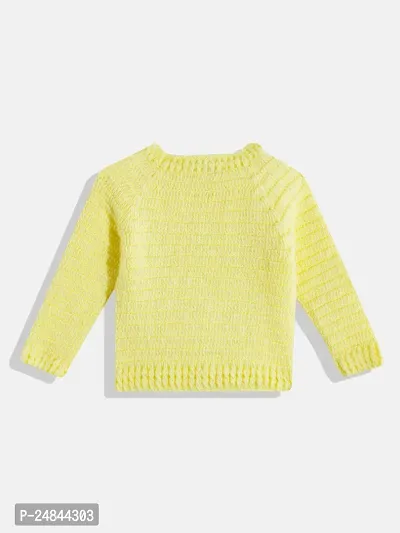 Stylish Yellow Wool Sweaters For Girl-thumb3