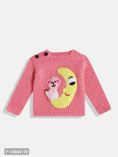 Stylish Pink Wool Sweaters For Girl
