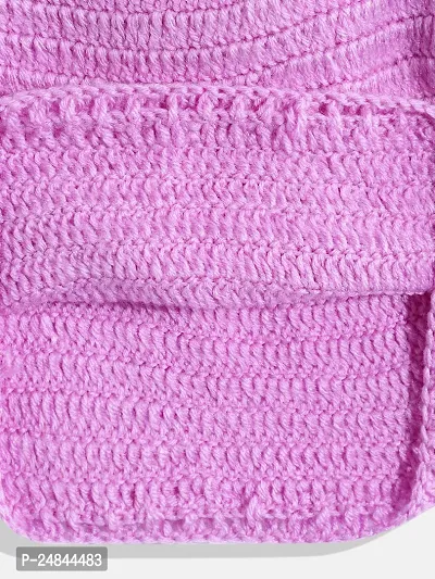 Stylish Purple Wool Sweaters For Girl-thumb3