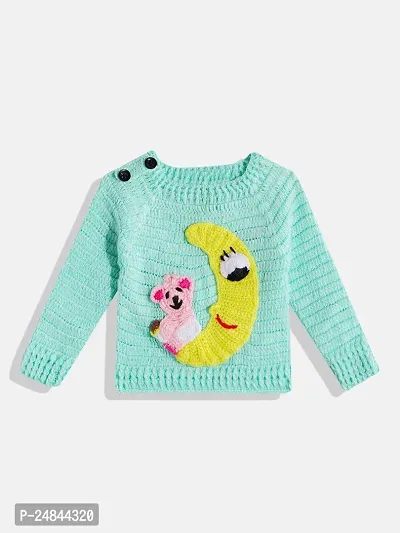 Stylish Green Wool Sweaters For Girl