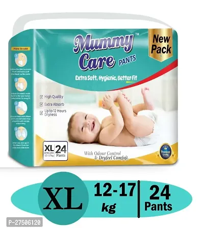 MUMMY CARE Extra soft Baby Diaper Pants | XL Size Baby Diapers (12-17 kg) |(Pack Of 1) 24 pcs , Hygenic diaper | Upto 12 hours Absoprtion