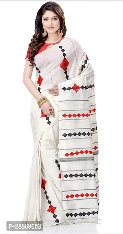 Fancy Cotton Saree With Blouse Piece For Women