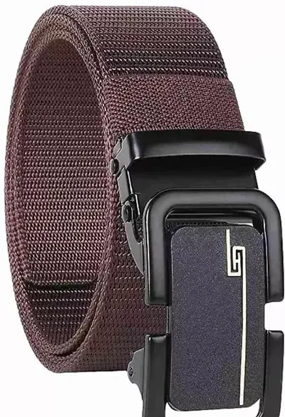 Elegant Canvas Textured Belts For Men