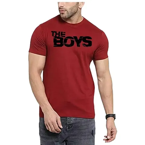 UneeQ Stylish The Boys Tshirt Round Neck Unisex | Lycra T-shirt for Men And Women