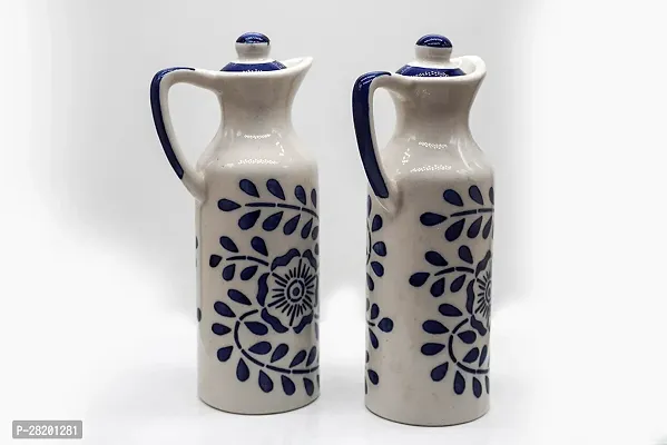 Handicrafts Ceramic Oil Dispenser 300ml Each Pack of 2