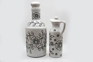 Handicrafts Ceramic Oil Dispenser 1000 ml+300ml Pack of 2-thumb3