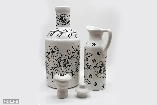 Handicrafts Ceramic Oil Dispenser 1000 ml+300ml Pack of 2-thumb3