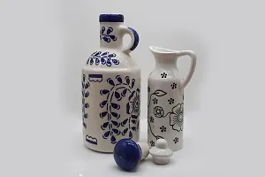 Handicrafts Ceramic Oil Dispenser 1000 ml+300ml Pack of 2-thumb3