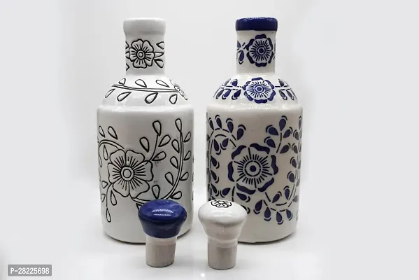 Handicrafts Ceramic Oil Dispenser 1000 ml Pack of 2-thumb2