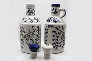 Handicrafts Ceramic Oil Dispenser 1000 ml Pack of 2-thumb2