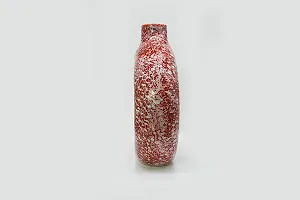 Handicraft Unique Red Ring Shaped Ceramic Flower Vase for Home Decor-thumb3