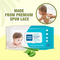 Mee Mee Wet Wipes for Baby Skin with Aloe Vera Paraben Free, Fragrance Free, pH Balanced, Hypoallergenic free, Baby Wipes Combo, 72 Wipes/Pack With Lid (Pack of 6)-thumb3