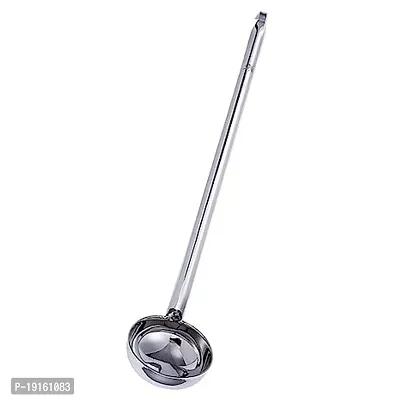 Premium Quality Stainless Steel Soup Or Gravy Pan Ladle - Dipper Kitchen Tool Utensil 30Ml-thumb0