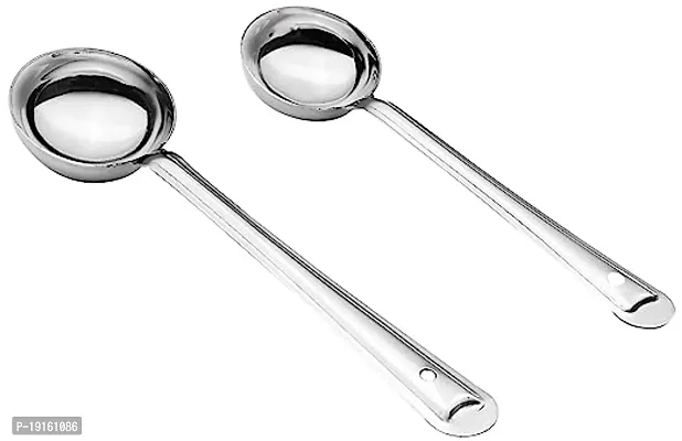 Premium Quality Stainless Steel Basting - Serving Ladle Set (2 Pieces)-thumb0