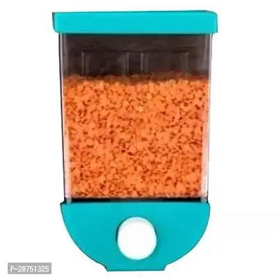 Premium Quality Push Storage Button Container Food Dispenser Grocery Storage Container Pack Of 1-thumb0