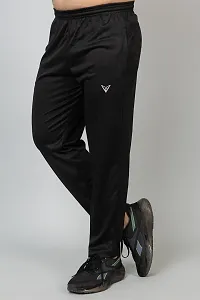 Men  Women Printed Black Track Pants-thumb3