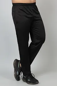 Men  Women Printed Black Track Pants-thumb4