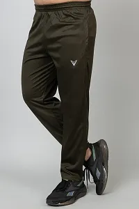 Men  Women Printed Olive Track Pants-thumb3