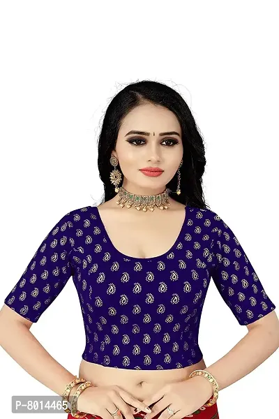 Nilkanth Enterprise Women Readymade Blouse Cotton Lycra Stretchable Blouse