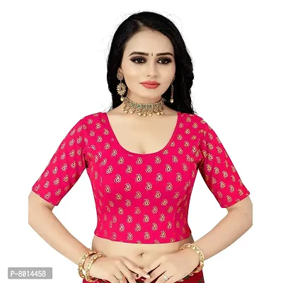 Nilkanth Enterprise Women Readymade Blouse Cotton Lycra Stretchable Blouse-thumb0