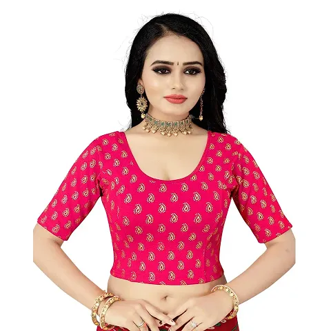 Nilkanth Enterprise Women Readymade Blouse Lycra Stretchable Blouse