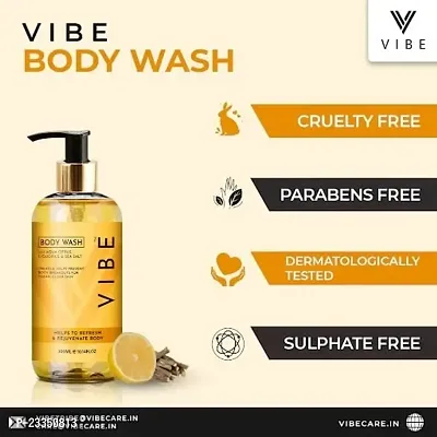 Vibe Long Lasting Hydration Natural Body Wash with Liquor Ice, Sea Salt  Aqua Citrus Body Cleanser for Men  Women | Paraben Free, Sulphate Free | Wedding, New Year Collection (300ml)-thumb4