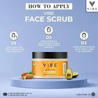 VIBE Natural Lip Balm for Women  Men (8g)  Face Scrub for Face Blackheads Remove  Rejuvenate Skin (50gm) Jumbo Pack-thumb4