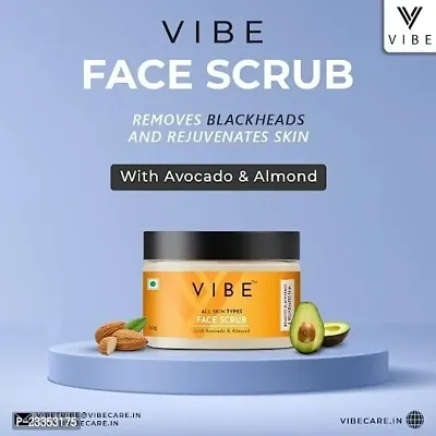 VIBE Face Scrub for Face Blackheads Remove Rejuvenate Skin | Vitamin C Oat Meal  Green Tea Face Wash for All Skin Type | Natural Face Wash for Men  Women | Scrub 50GM -Face Wash 100ML | Combo Pack-thumb5