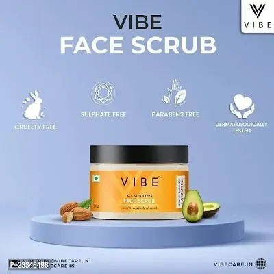 VIBE Face Scrub for Face Blackheads Remove  Rejuvenate Skin | Natural Face Scrub for Men  Women | Face Scrub for Oily Skin, Deep Cleansing, Tan Removal, Glowing Skin Wedding anew Year Winter Face Care (50 Gram, Pack of 2)-thumb5