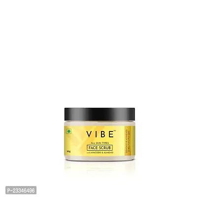 VIBE Face Scrub for Face Blackheads Remove  Rejuvenate Skin | Natural Face Scrub for Men  Women | Face Scrub for Oily Skin, Deep Cleansing, Tan Removal, Glowing Skin Wedding anew Year Winter Face Care (50 Gram, Pack of 2)-thumb2