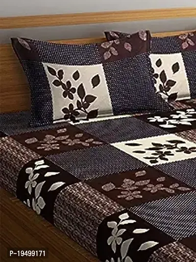 Comfortable Cotton Printed Double Bedsheet with Pillow Covers