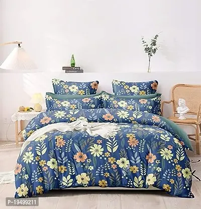 Comfortable Cotton Printed Double Bedsheet with Pillow Covers