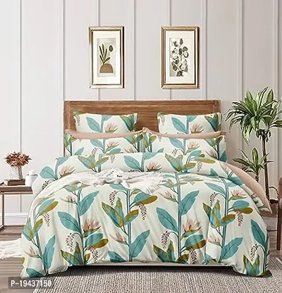 Comfortable Cotton Printed Double Bedsheet with Pillow Covers