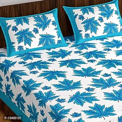 Comfortable Cotton Printed Double Bedsheet with Pillow Covers