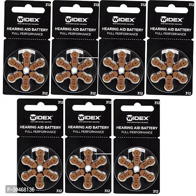 Widex P312  Battery For Hearing Aid Amplifier Machine - 7 Strips (7x6 = 42 Battery)