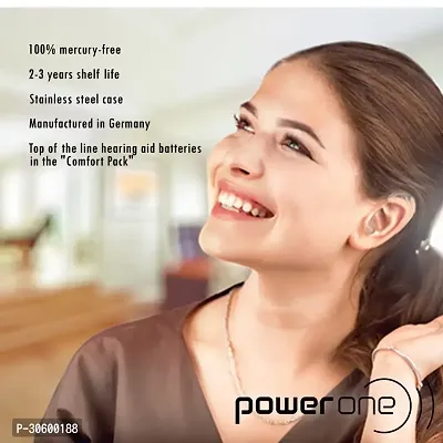 Power One P10 Battery For Hearing Aid Amplifier Machine - 1 Strips (1x6 = 6 Batteries)-thumb3